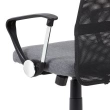 Dětská kancelářská židle KA-V202 GREY látka šedá/síťovina černá