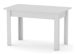 Jídelní stůl ARESTIN rozkládací 120-160x70 cm, matná bílá