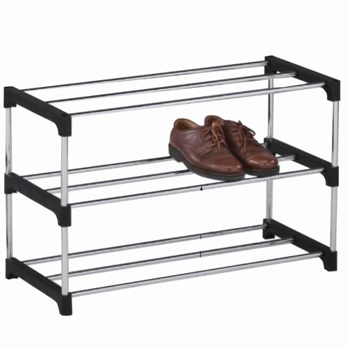 Botník MONTEGO kov chrom, plast černý