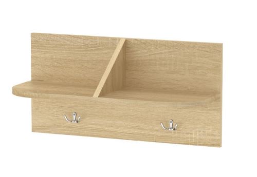 Věšák s policí ALVITO 60 cm, dub sonoma