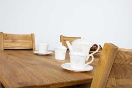 Jídelní stůl S10 Gery rozkládací 140-180-220x90 cm, masiv dub, olej