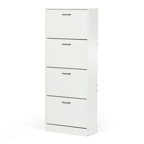 Výklopný botník ABO-G1018 WT MDF matná bílá