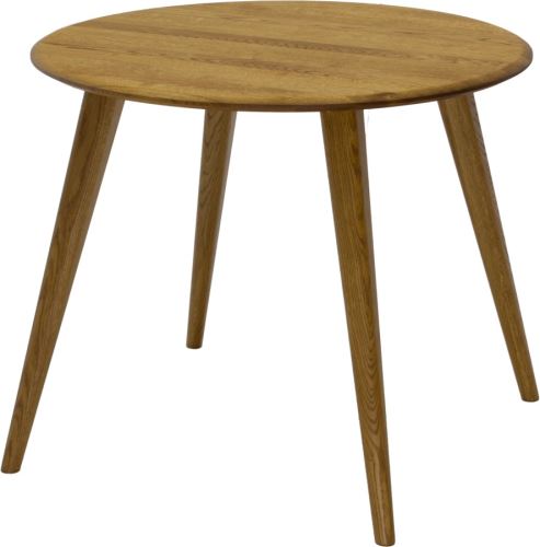Jídelní stůl S16-D JAN průměr 90 cm, masiv dub