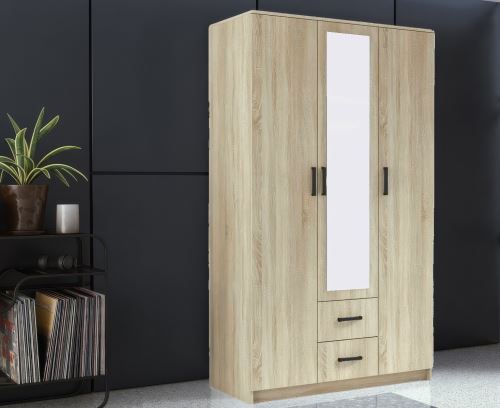 Šatní skříň SIMPLE 120 3D2Dr dub sonoma