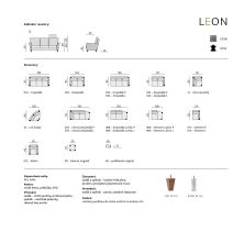 Moderní stylové křeslo LEON český výrobek