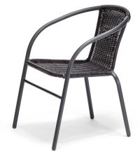 Balkonová židle BASILEJ ocel a plast, barva černý antracit