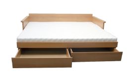 Rozkládací postel TANDEM JORA lamino 90-180x200 cm, český výrobek