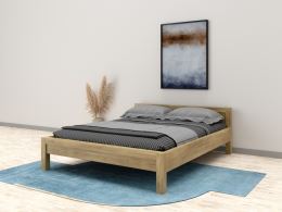 Buková postel LINEA L5 160x200 cm: dub vosk (1)