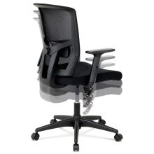 Kancelářská židle KA-B1012 BK látka/síťovina černá