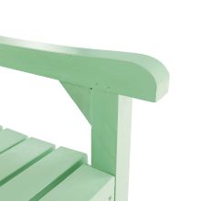 Dřevěná zahradní lavička FABLA 124 cm, barva neo mint