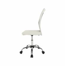 Kancelářská židle IDOR NEW ekokůže bílá, síťovina černá