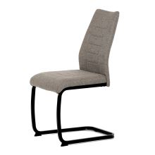 Jídelní židle DCL-438 BR2 látka béžová, kov černý matný lak