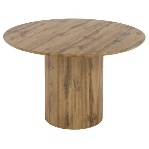 Jídelní stůl MAHIR TYP 2, průměr 120 cm, dýhovaná MDF dub