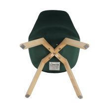 Jídelní židle LORITA sametová látka Velvet emerald, buk