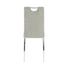 Jídelní židle OLIVA NEW látka béžový melír, kov chrom