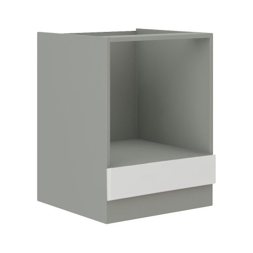 Skříňka dolní pro vestavnou troubu, bílá vysoký lesk, PRADO 60 DG BB