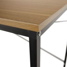 Psací stůl MELLORA 150x60 cm, lamino barva dub, kov černý lak