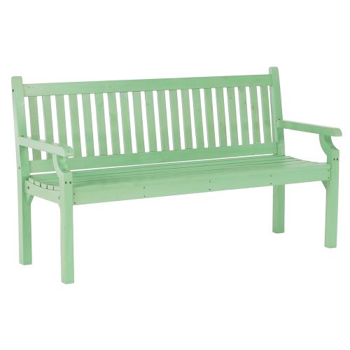 Dřevěná zahradní lavička KOLNA 150 cm, barva neo mint