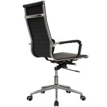 Kancelářská židle ZK73 MAGNUM ekokůže černá, kov chrom