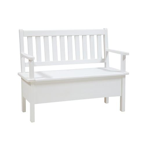 Rustikální lavice POPRAD WHITE SIL14B 120 cm:antická bílá