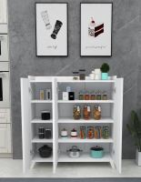 Komoda 3D CARTER 90 cm, matná bílá (2)