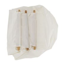 Koš na prádlo MENORK bambus, barva bílá