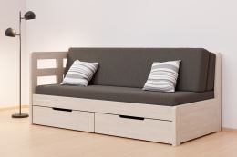 Rozkládací postel TANDEM HARMONY masiv 80-160x200 cm, český výrobek