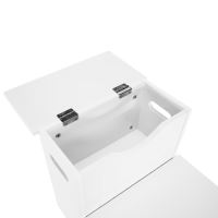 Dětské schůdky s úložným prostorem HURLEY MDF barva bílá (13)
