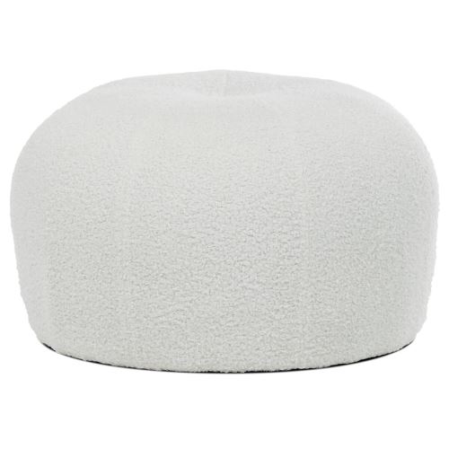 Taburet AK-307 WT2 bouclé látka bílá