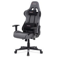 Kancelářská židle ERACER KA-F05 GREY látka šedá a černá