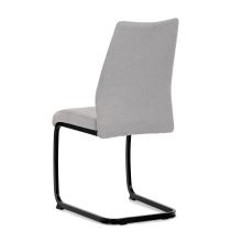 Jídelní židle DCL-438 LAN2 látka světle šedá, kov černý matný lak
