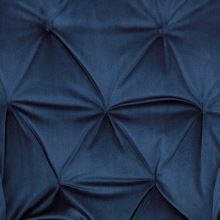 Designové jídelní křesílko DCH-421 BLUE4 sametová látka modrá, kov černý lak mat