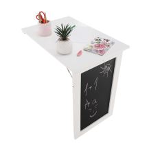 Skládací stůl na zeď ZALMAN s křídovou tabulí, MDF barva bílá