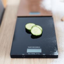 TEMPO-KONDELA BORIA, digitální kuchyňská váha, černá