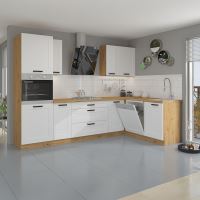 Spodní skříňka, bílá/dub artisan, LULA 40D 1F BB (10)