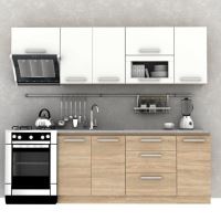 Horní skříňka 80 2DV, dub sonoma, NOVA PLUS, NOPL-014-OH (2)