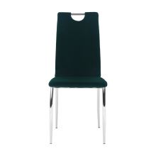 Jídelní židle OLIVA NEW sametová látka Velvet smaragdová, kov chrom