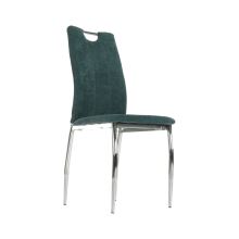 Jídelní židle OLIVA NEW látka azurová, kov chrom