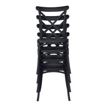 Stohovatelná židle SAVITA plast černý