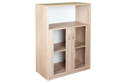 Policová vitrína s nikou C524 Office 80x40 cm, český výrobek