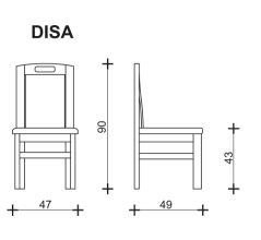Jídelní židle DISA masiv buk, český výrobek