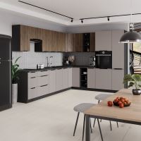 Horní skříňka, kašmír/černá, ARAKA 80 GU-36 1F (8)