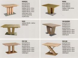 Moderní designová jídelní lavice LAS VEGAS rovná 190 cm, český výrobek