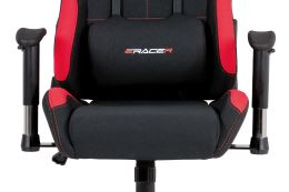 Kancelářská židle KA-F02 RED látka černá/červená