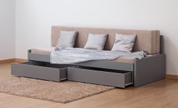 Rozkládací postel TANDEM JORA lamino 80-160x200 cm, český výrobek