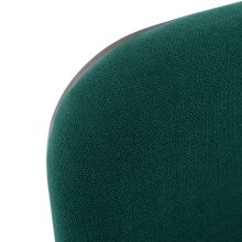 Kancelářská konferenční židle ISO 2 NEW látka tmavě zelená, kov černý lak