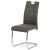 Jídelní židle HC-483 GREY3 látka Cowboy antracit, bílé prošití, kov chrom