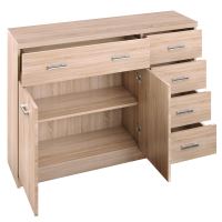 Komoda 2D5S, dub sonoma, TOPTY TYP 22 (1)