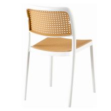 Stohovatelná židle RAVID TYP 1 plast bílý a béžový