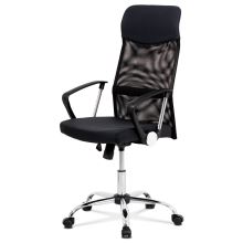 Kancelářská židle KA-E301 BK látka a síťovina černá